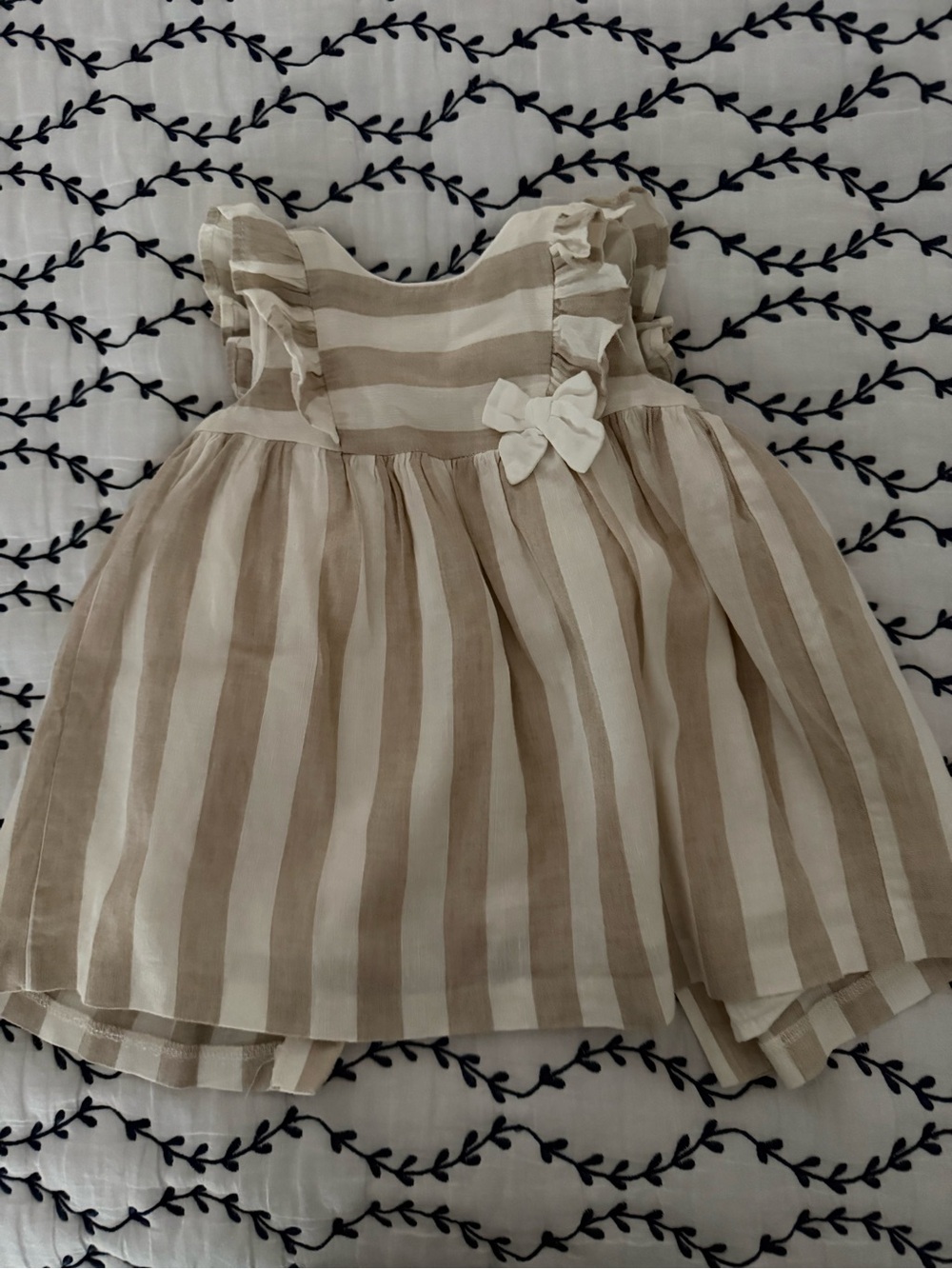 Mayoral Baby Girl Striped Bow Dress